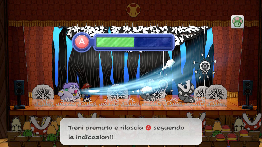 Paper Mario: Il Portale Millenario combattimento