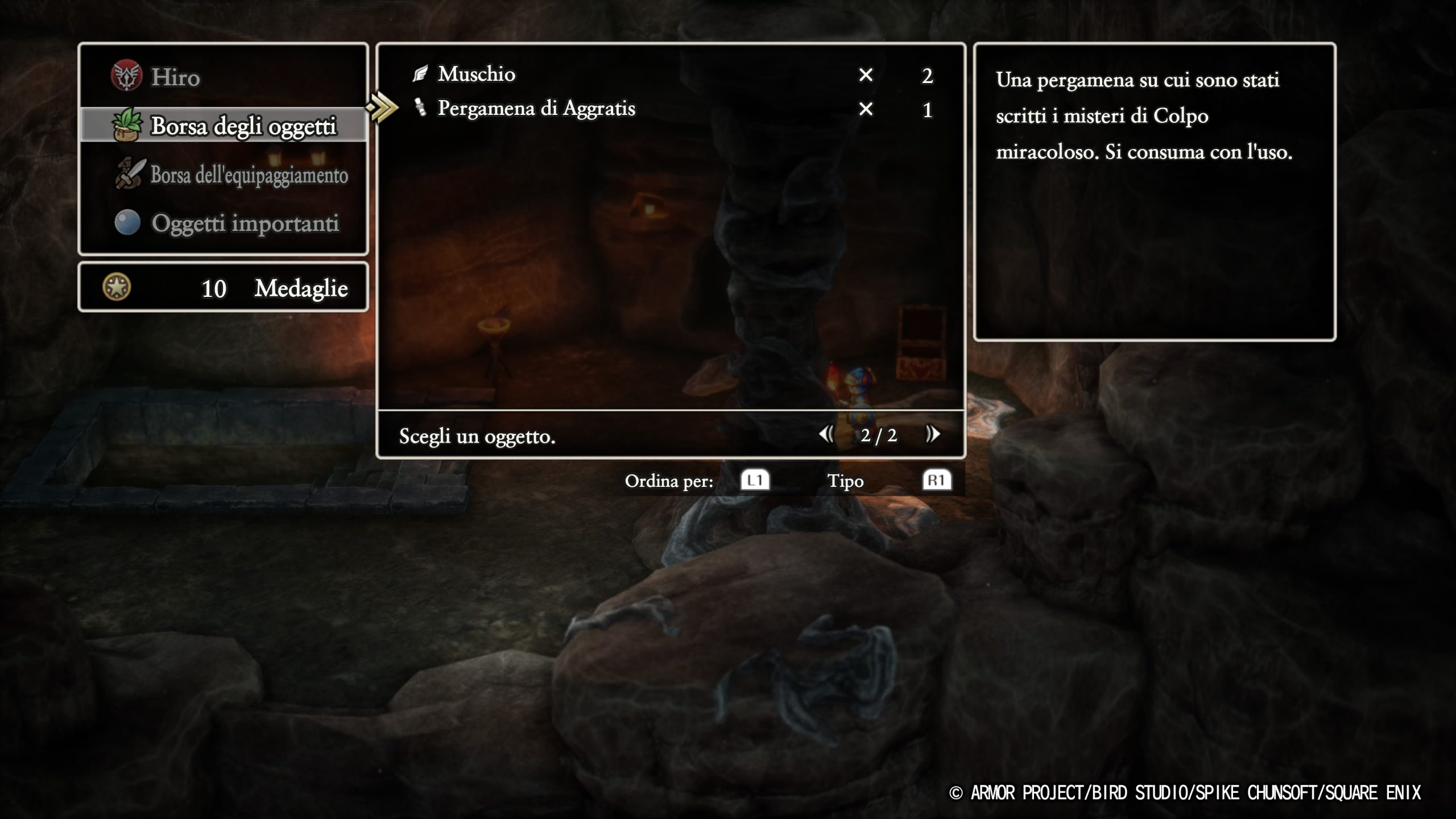 DRAGON QUEST I & II HD-2D Remake Pergamena