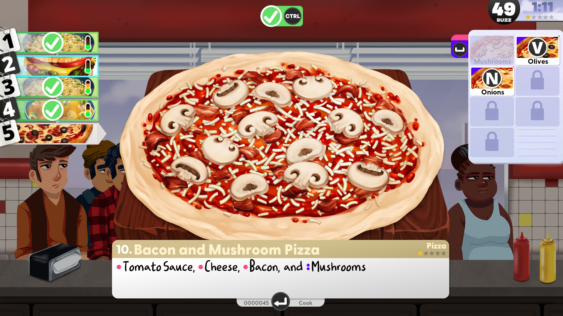 Cook Serve Delicious Remustard pizza